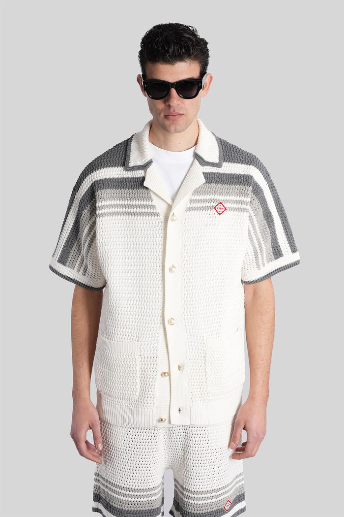 Shirt in white cotton Abbigliamento