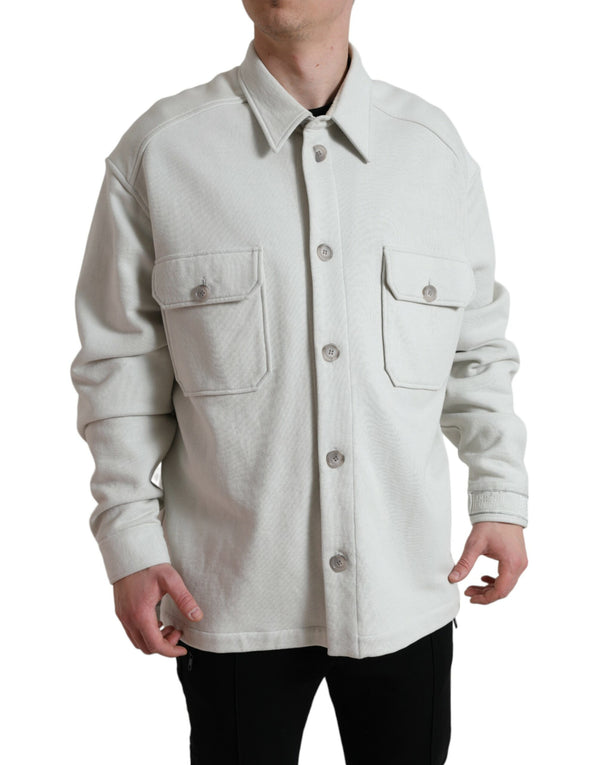 Dolce & Gabbana 100% Cotton overshirt in gray