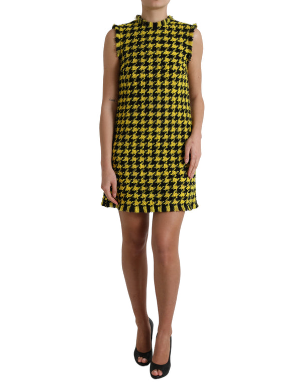 Dolce & Gabbana 92% Virgin Wool 8% Nylon dress in yellow