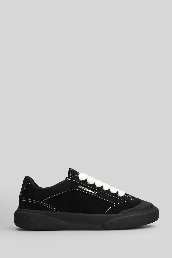 Mens del mar Sneakers in black suede Scarpe