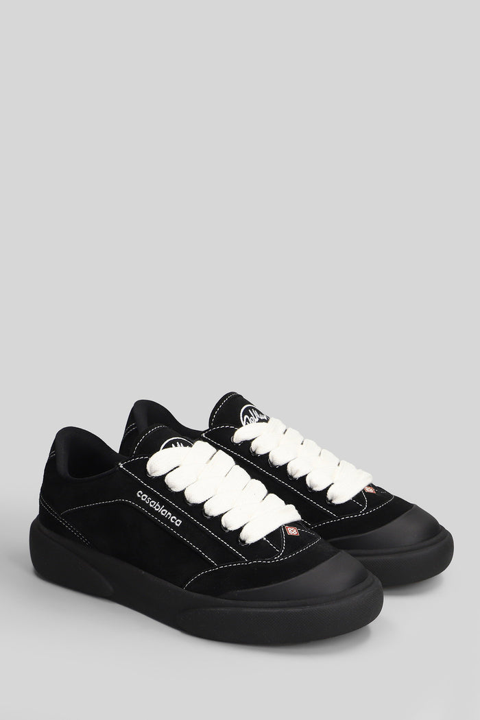 Mens del mar Sneakers in black suede Scarpe