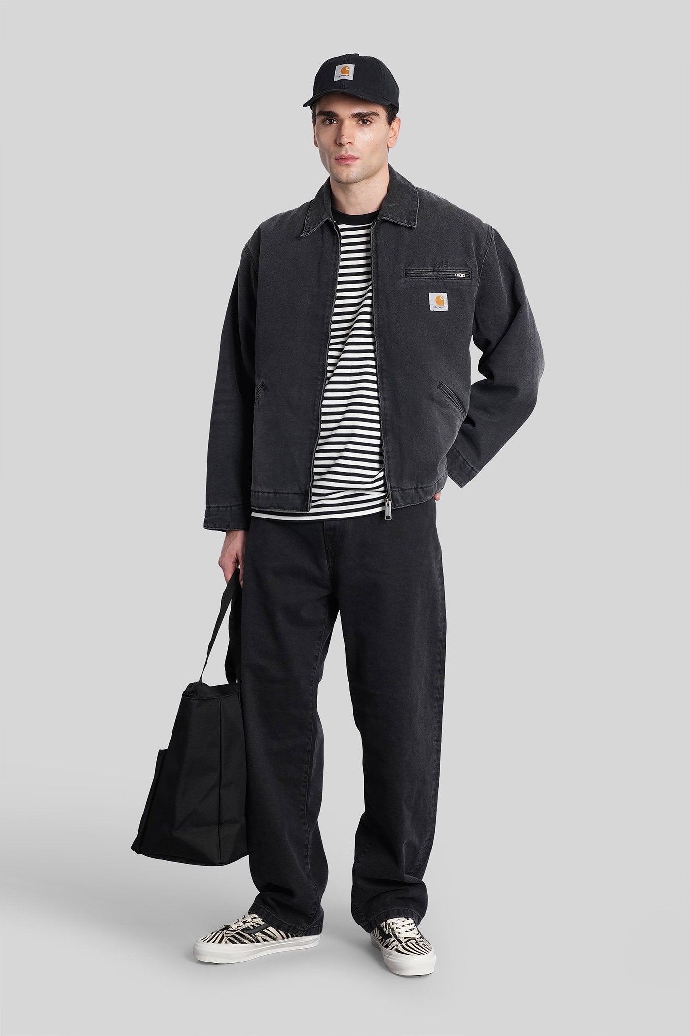 Landon pant Jeans in black denim Abbigliamento