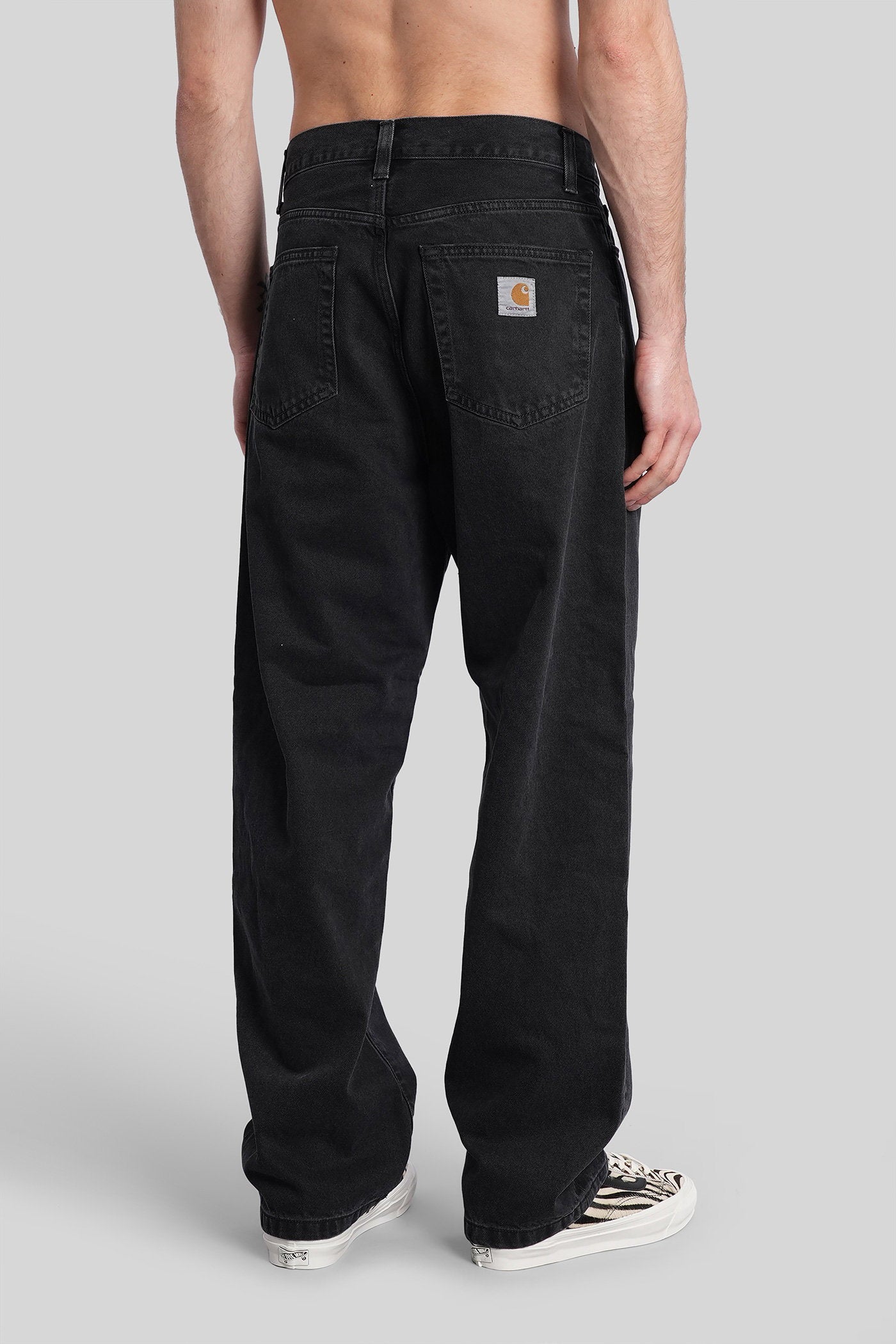 Landon pant Jeans in black denim Abbigliamento