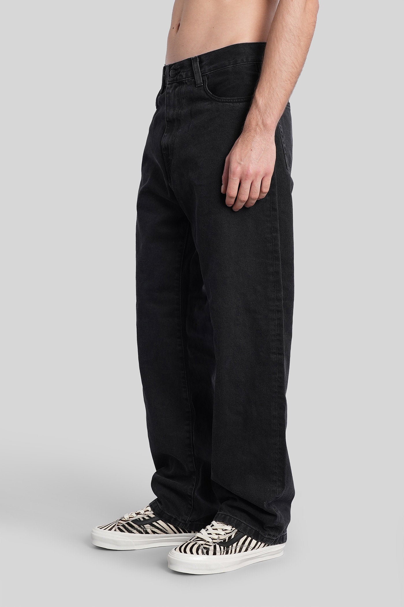 Landon pant Jeans in black denim Abbigliamento