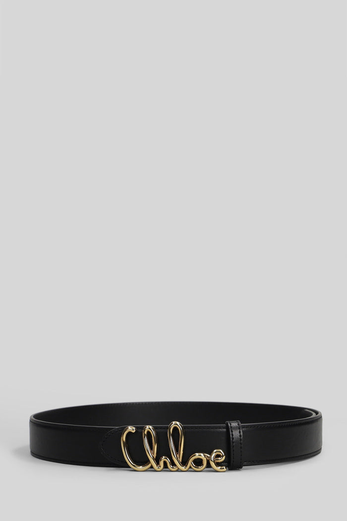 Belts in black leather Accessori