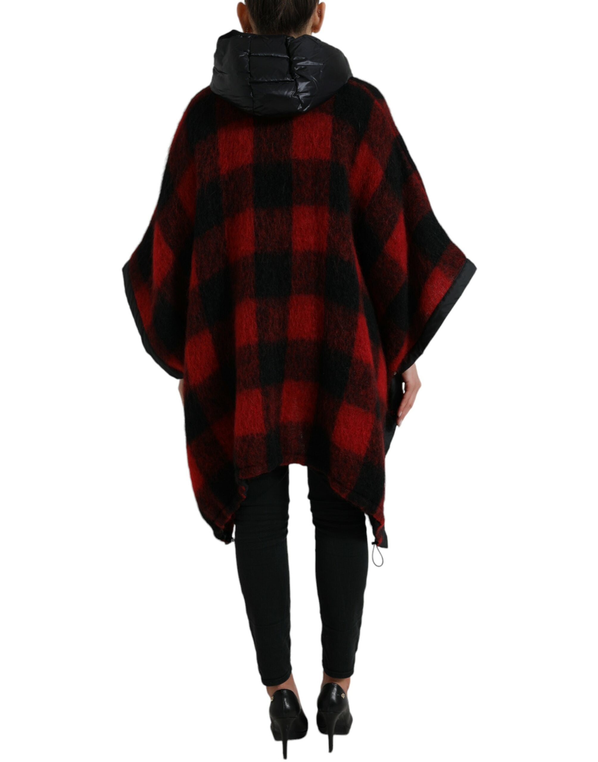 Dolce & Gabbana 30% Polyester Film Fiber cape in red — view 3