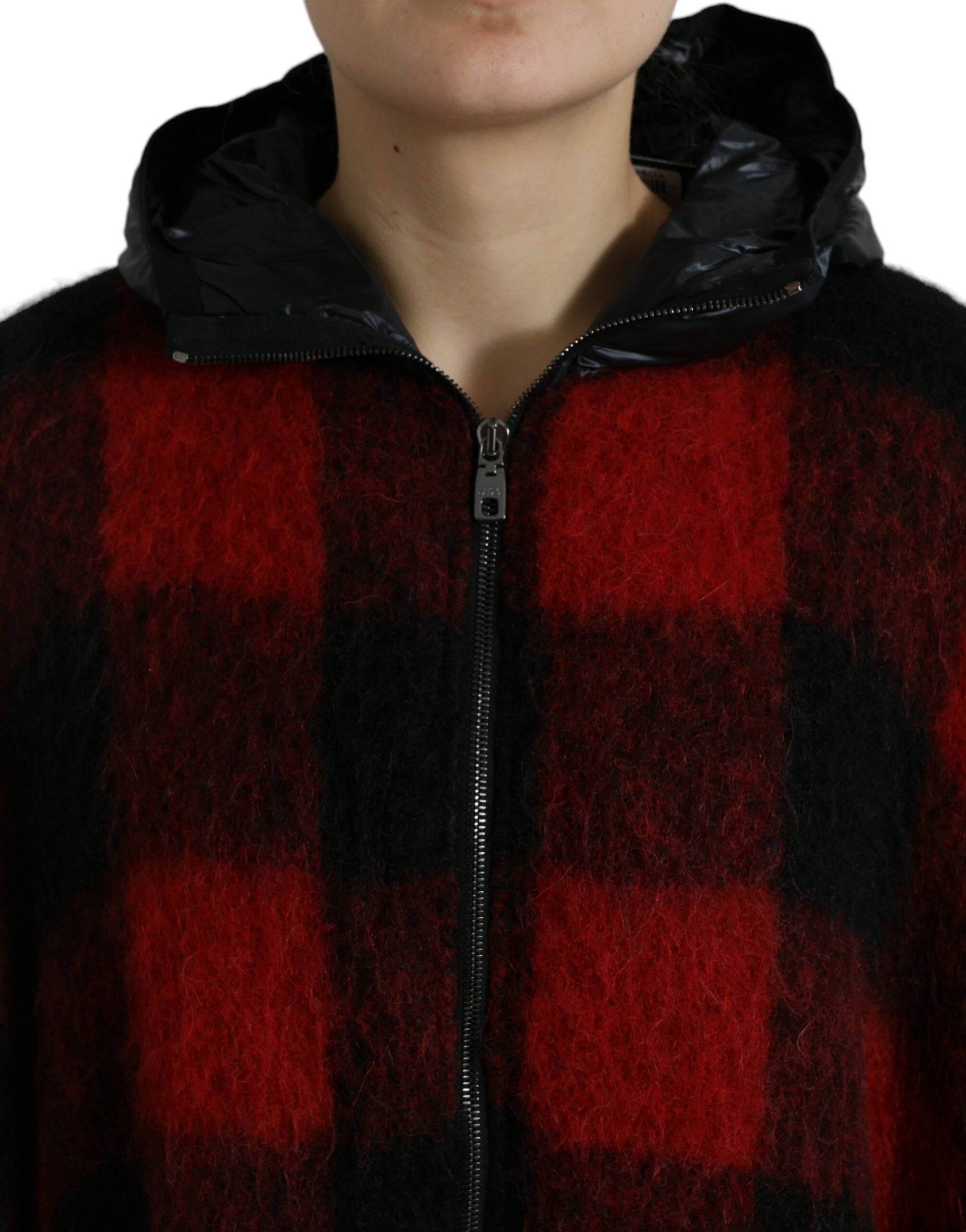 Dolce & Gabbana 30% Polyester Film Fiber cape in red — view 4