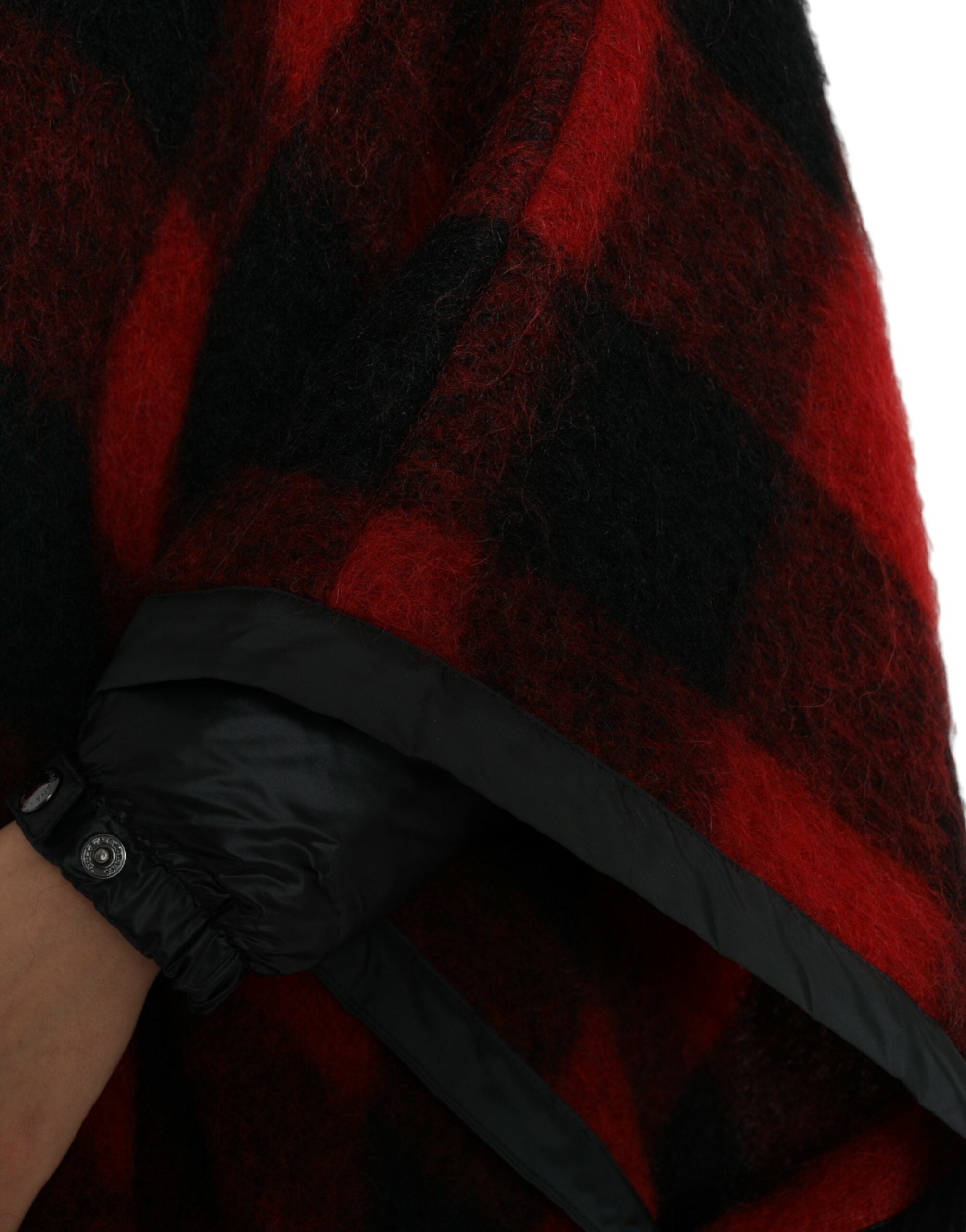 Dolce & Gabbana 30% Polyester Film Fiber cape in red — view 5