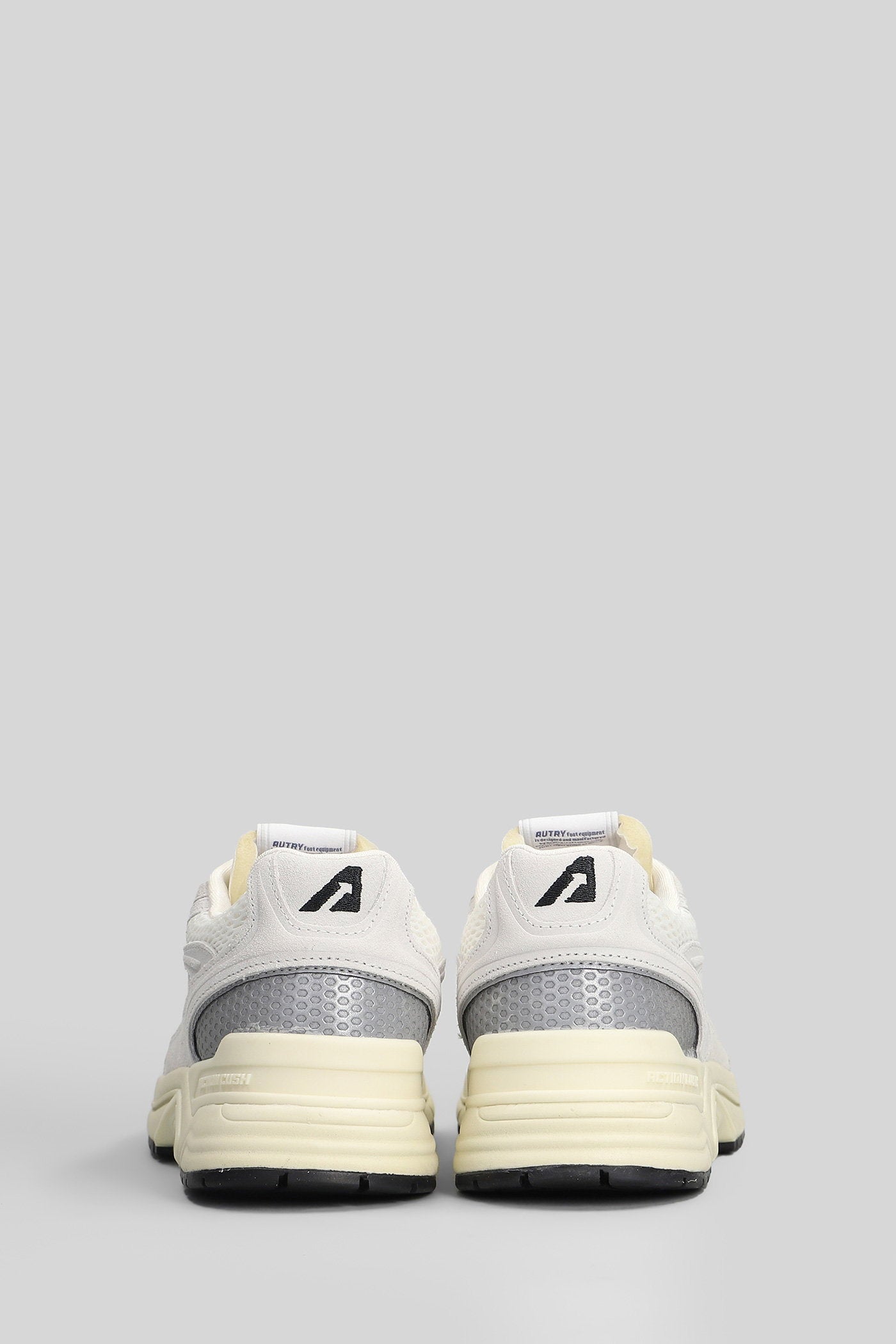 Hyperway Low Sneakers in white Suede and fabric Scarpe