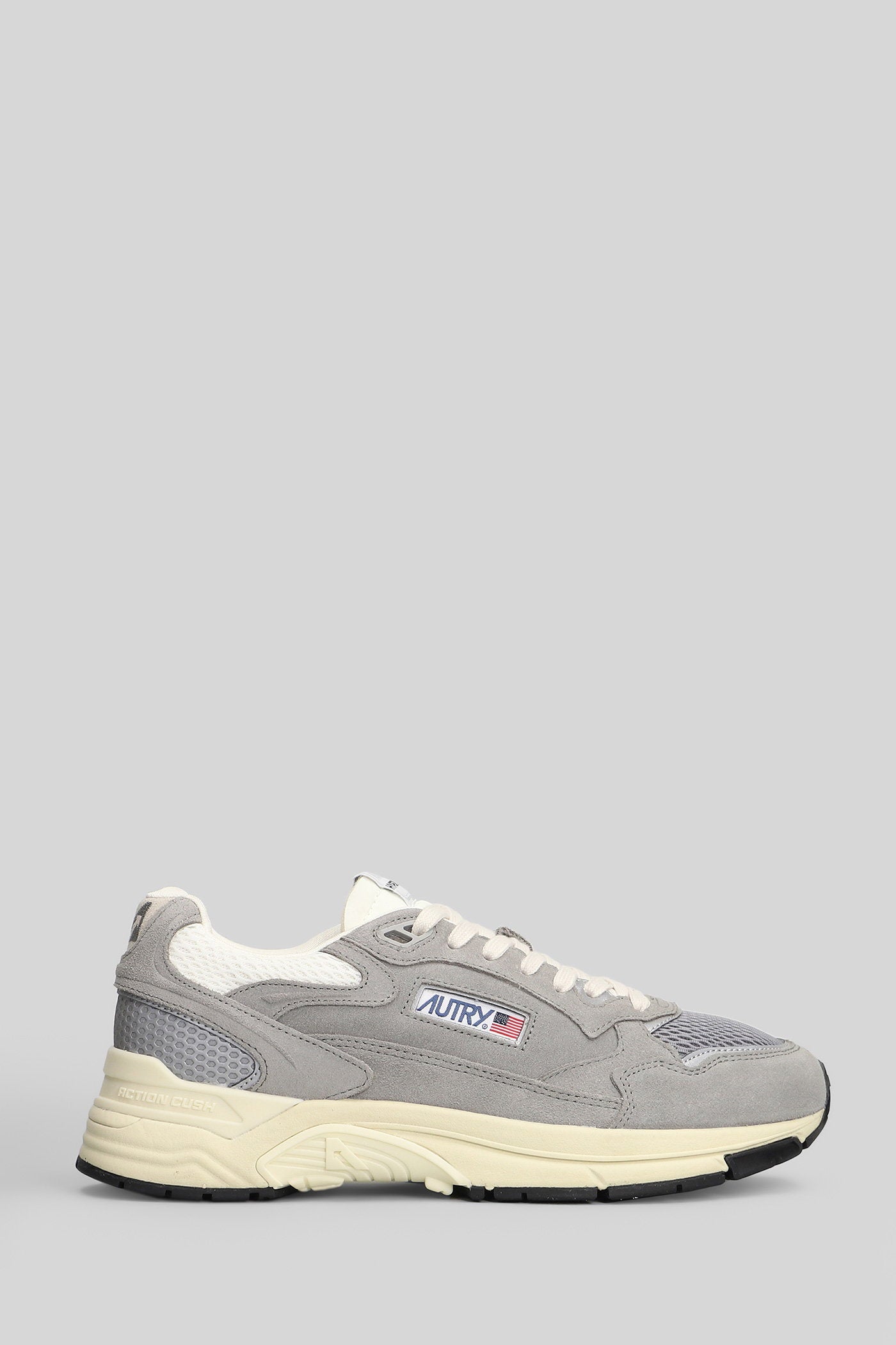 Hyperway Low Sneakers in grey Suede and fabric Scarpe