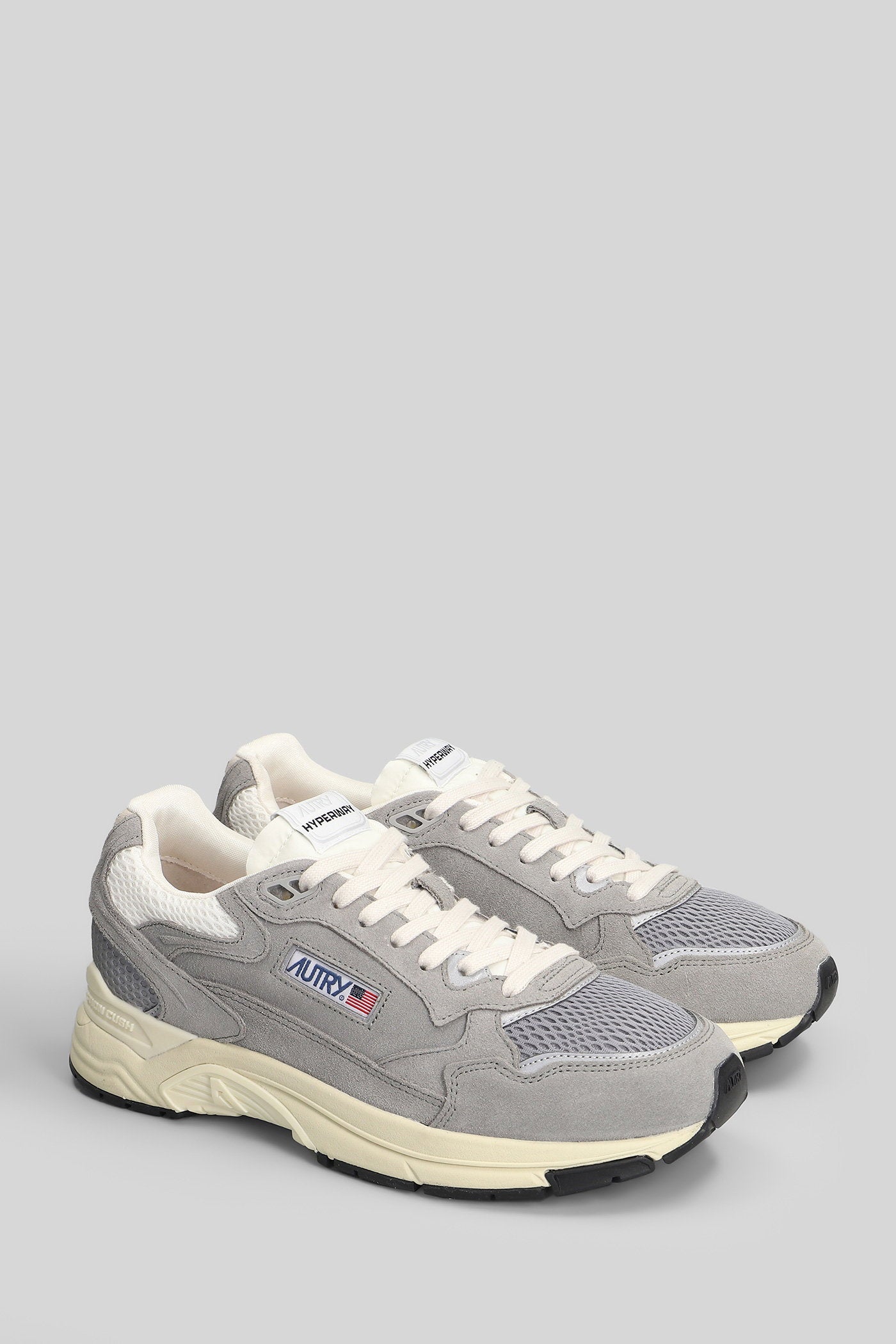 Hyperway Low Sneakers in grey Suede and fabric Scarpe
