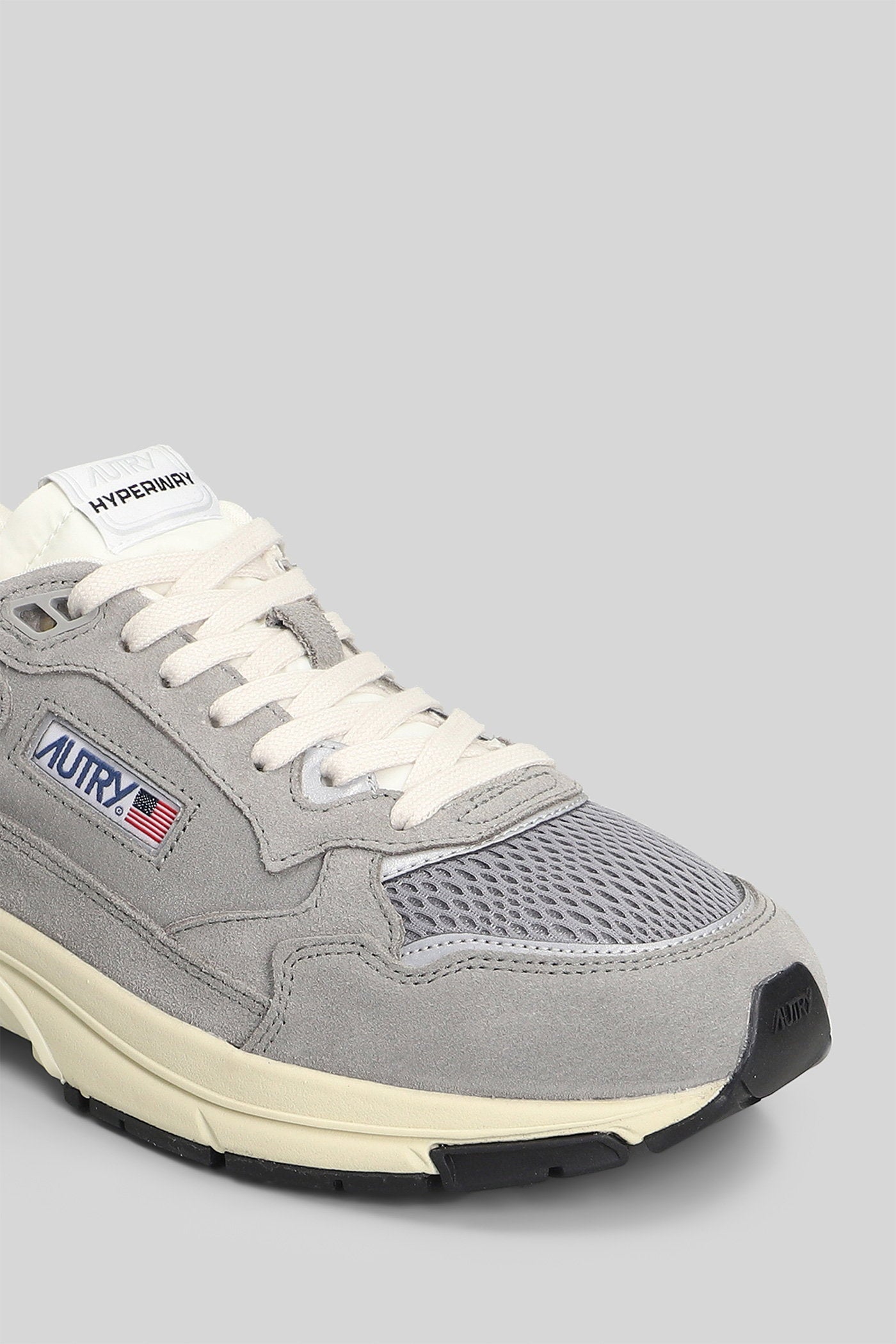 Hyperway Low Sneakers in grey Suede and fabric Scarpe