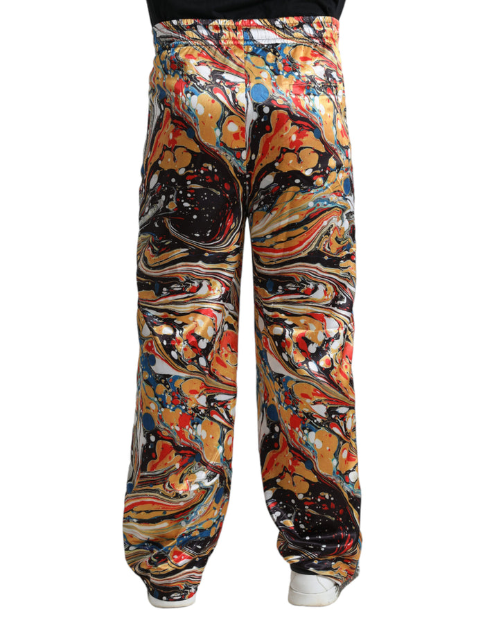 Dolce & Gabbana 95% Polyester joggers in multicolor — view 2