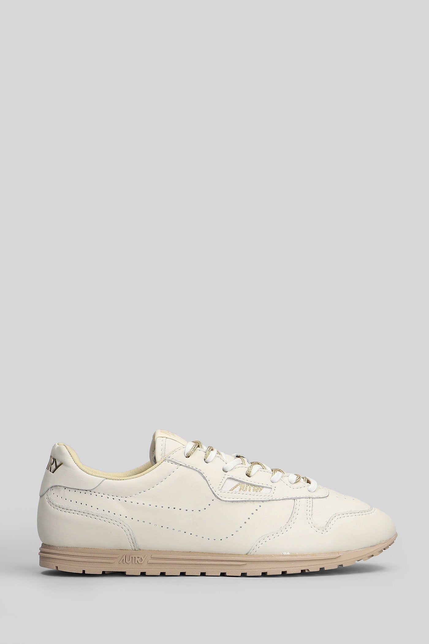Windspin Low Sneakers in beige leather Scarpe