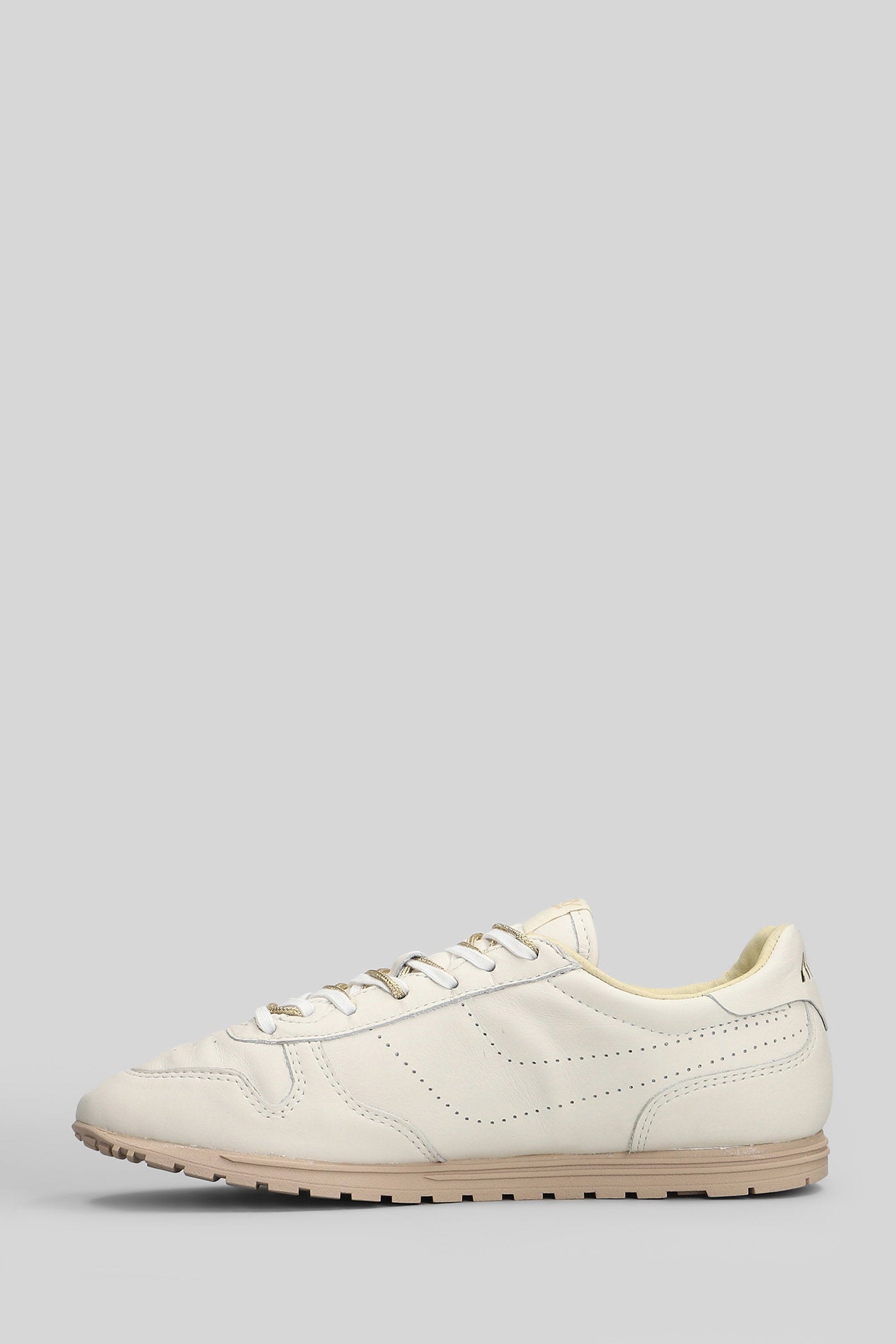 Windspin Low Sneakers in beige leather Scarpe