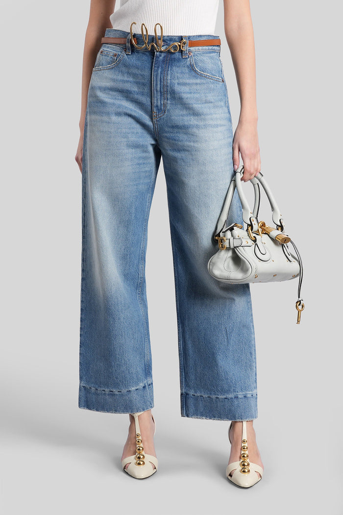 Jeans in blue denim Abbigliamento