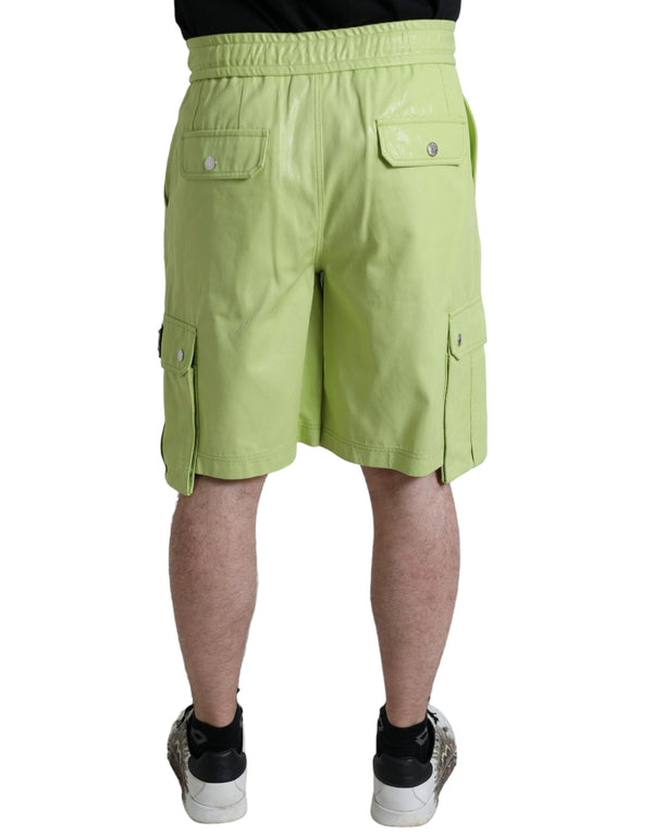 Dolce & Gabbana 100% Cotton bermuda shorts in green