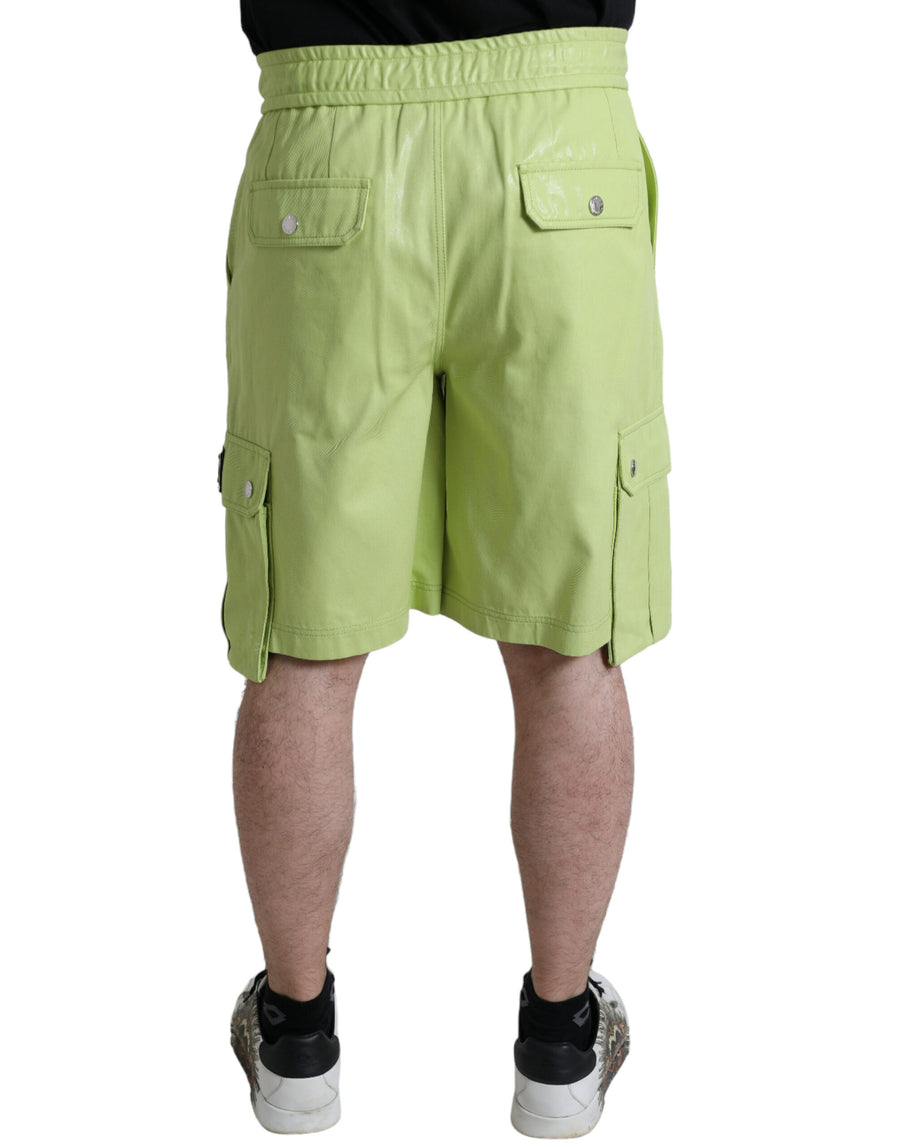Dolce & Gabbana 100% Cotton bermuda shorts in green