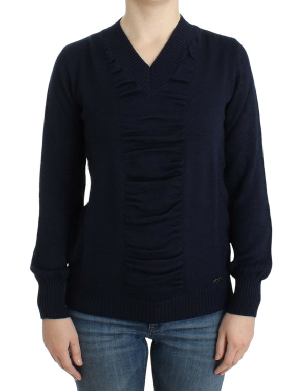 Costume National 50% Acrylic sweater in navy