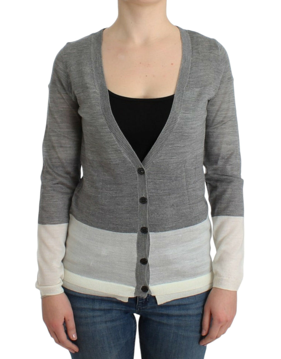 Costume National 70% Acrylic cardigan in gray