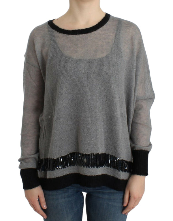 Costume National 30% Mohair sweater in gray