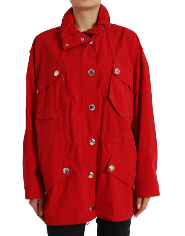 Dolce & Gabbana 100% Polyester raincoat in red