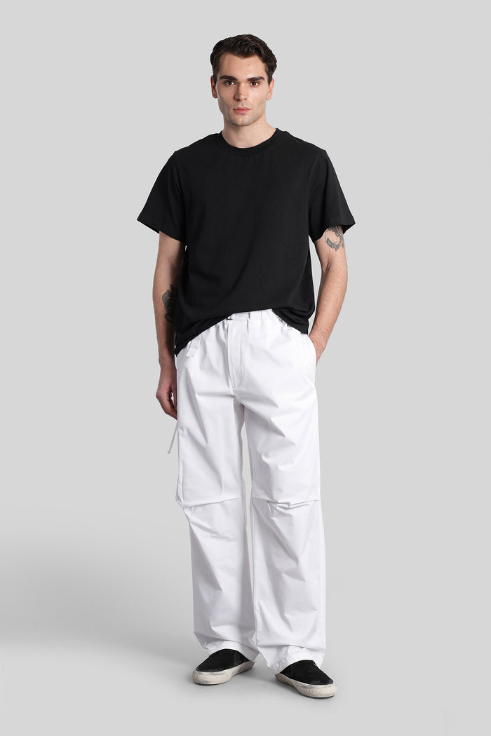 Jordan Pants White Cotton Abbigliamento
