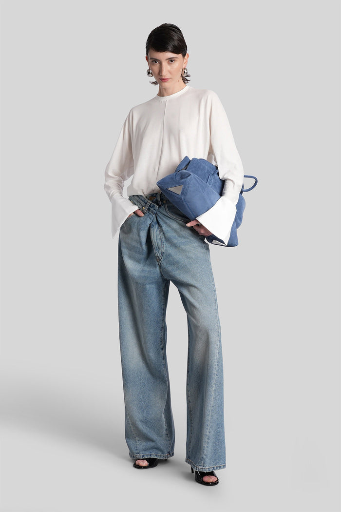 Ines Jeans in blue denim Abbigliamento
