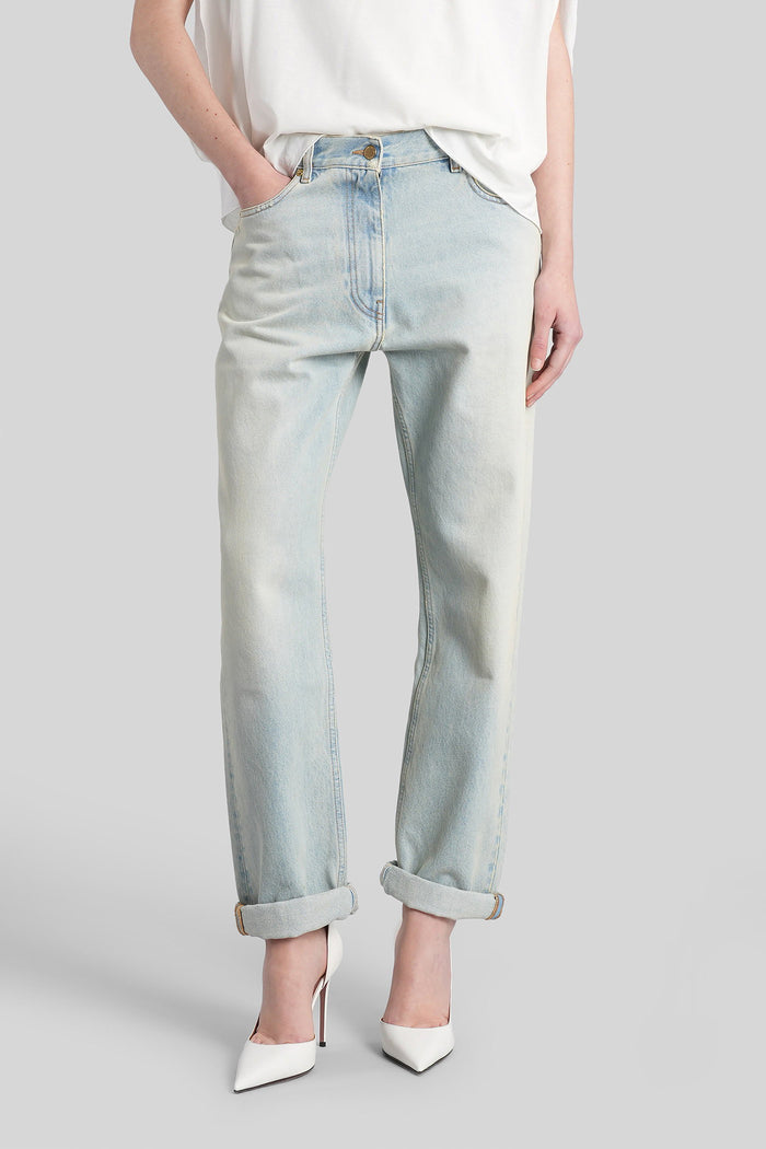 Naomi Jeans Blue Cotton Abbigliamento