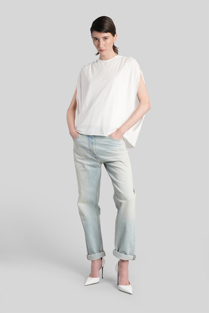 Naomi Jeans Blue Cotton Abbigliamento