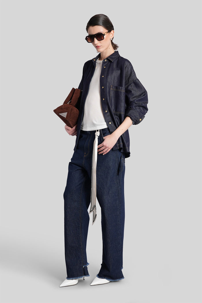 Lisa Jeans in blue denim Abbigliamento