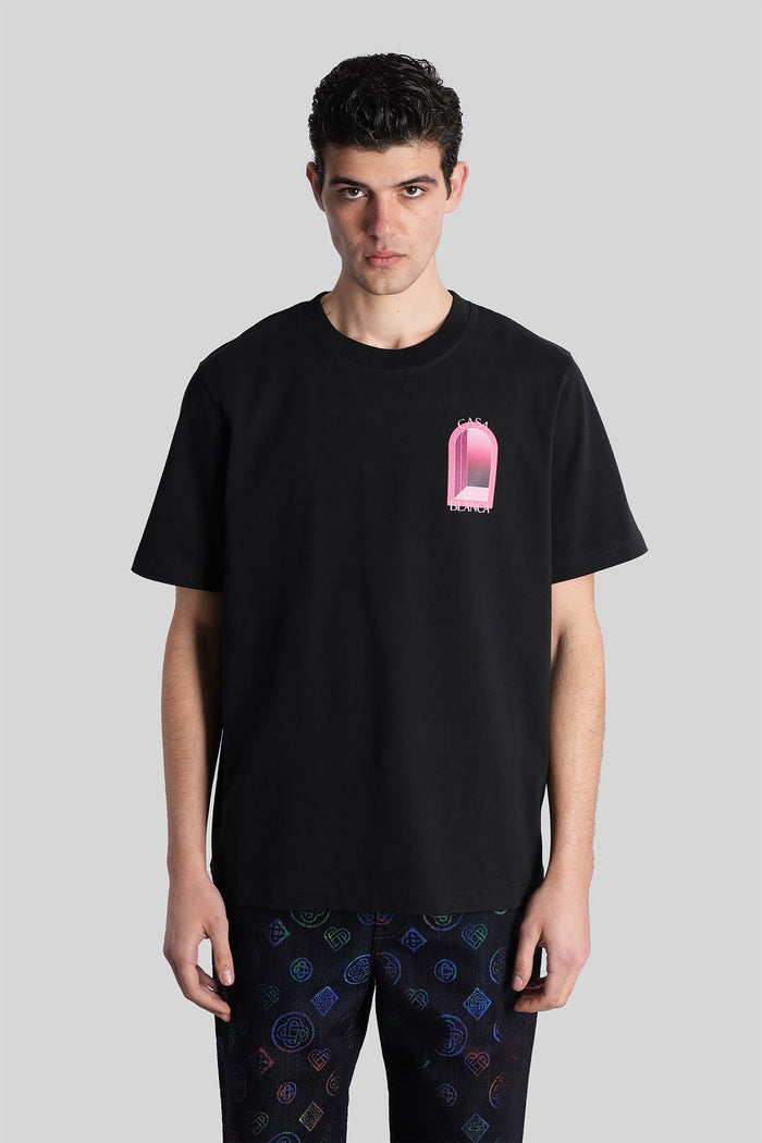 T-Shirt in black cotton Abbigliamento