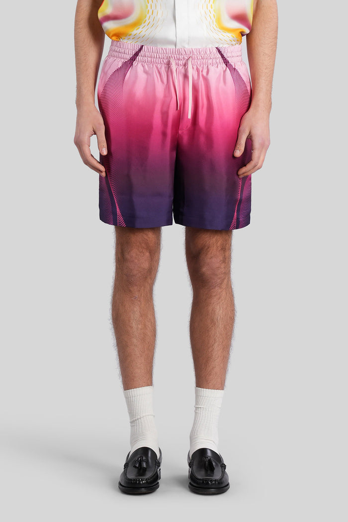 Shorts in multicolor silk Abbigliamento