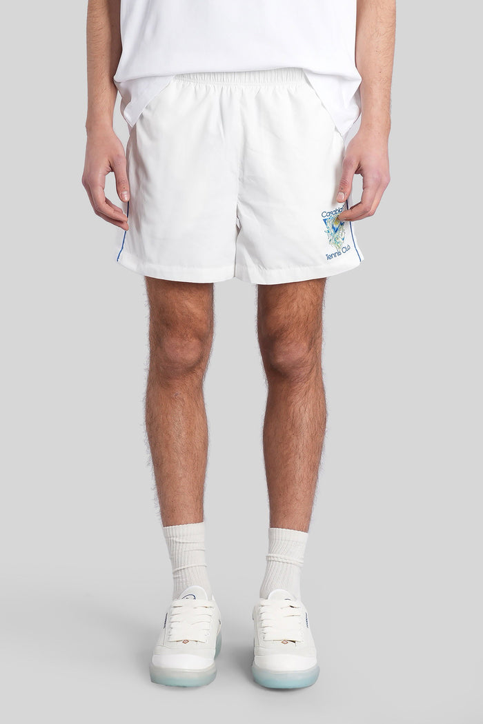 Beachwear in white polyester Abbigliamento