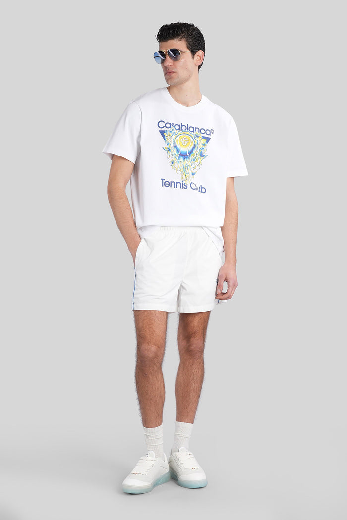 Beachwear in white polyester Abbigliamento