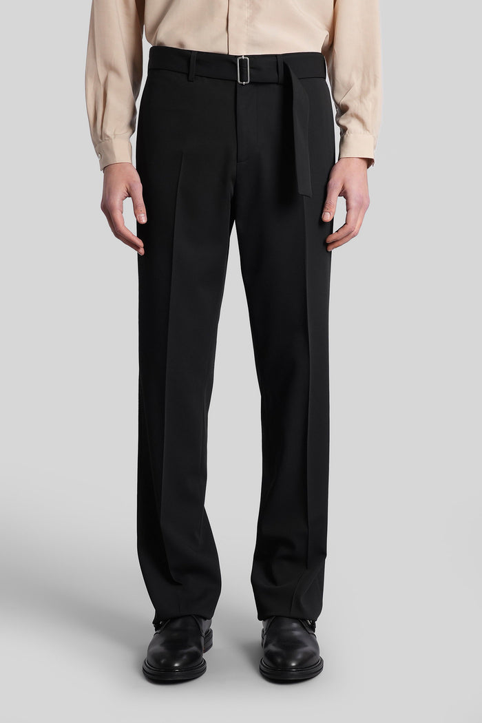 Pants in black wool Abbigliamento