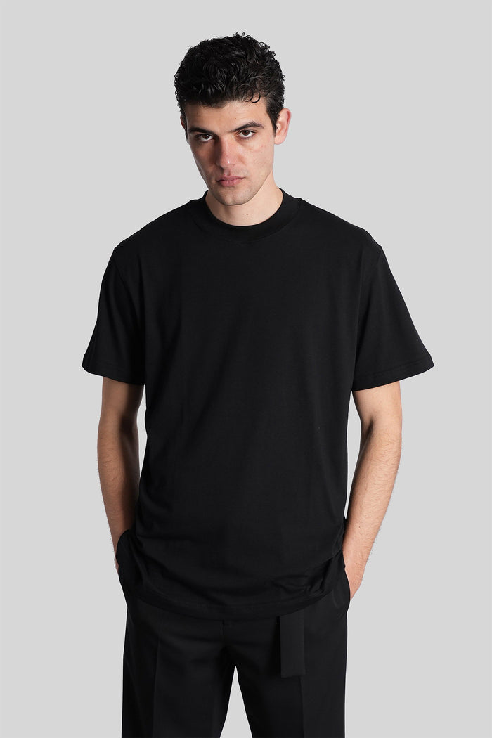 T-Shirt in black cotton Abbigliamento