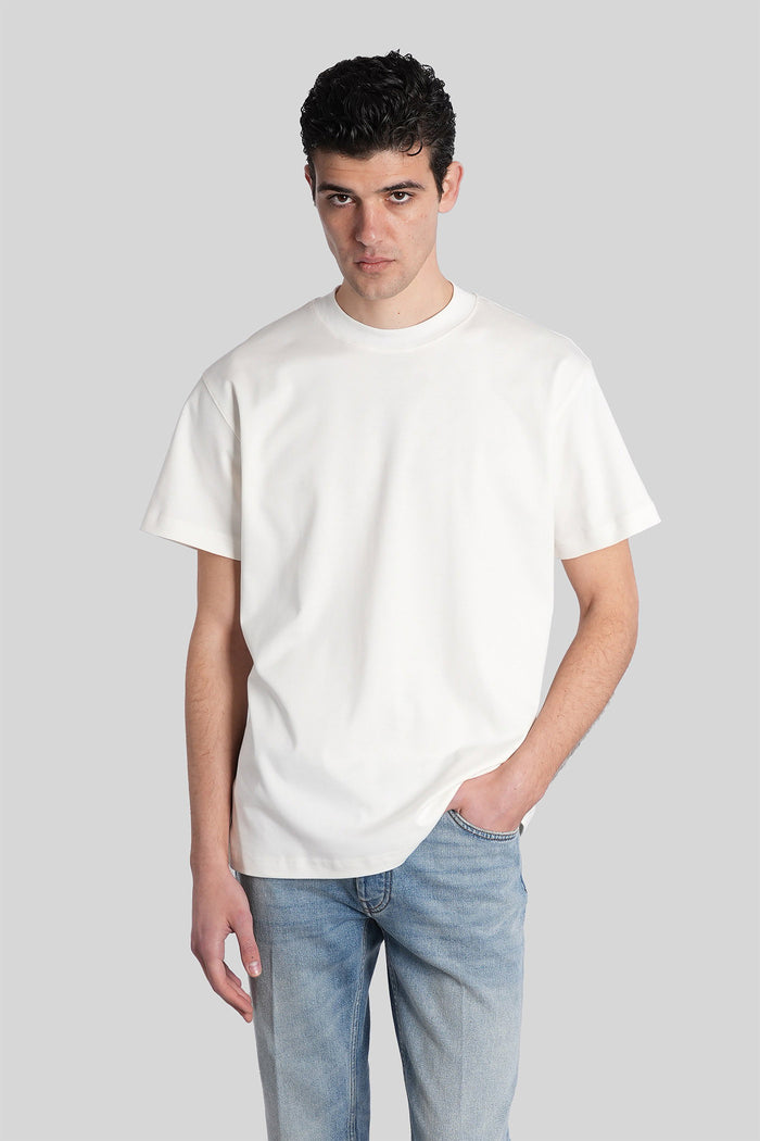 T-Shirt in white cotton Abbigliamento