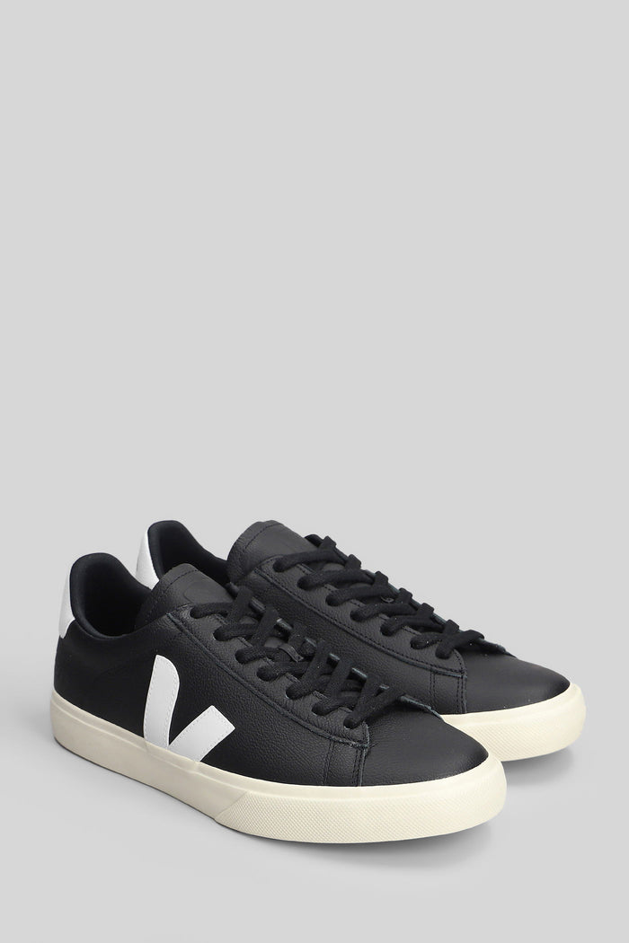 Campo Sneakers in black leather Scarpe