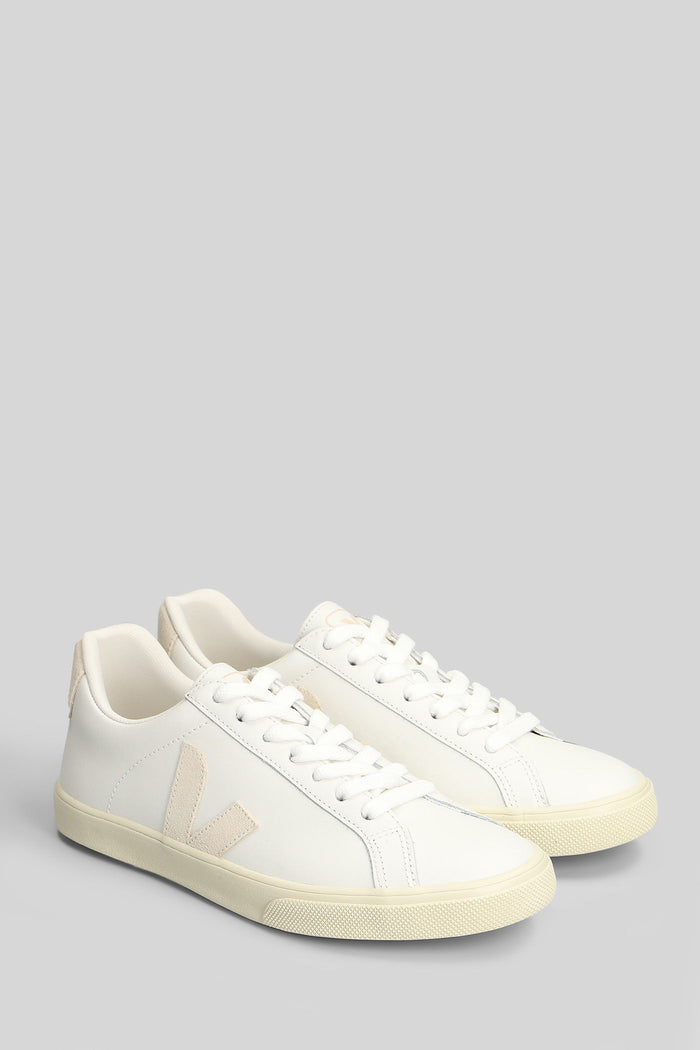 Esplar Logo Sneakers in white leather Scarpe