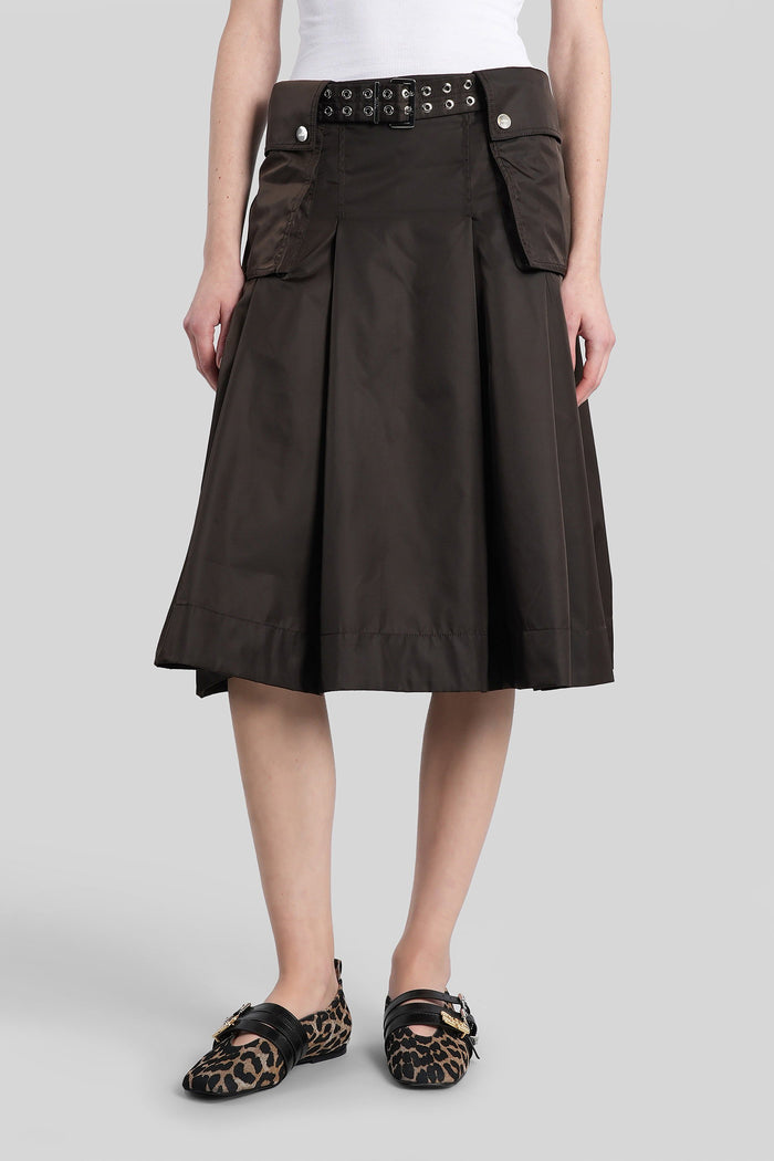 Skirt Brown Polyamide Abbigliamento