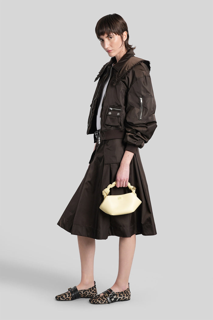 Skirt Brown Polyamide Abbigliamento