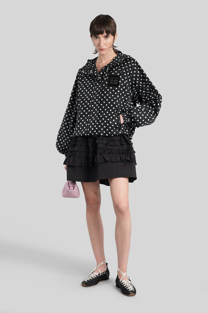 Casual Jacket Black Polyamide Abbigliamento