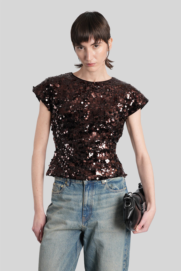 Topwear Brown Polyester Abbigliamento