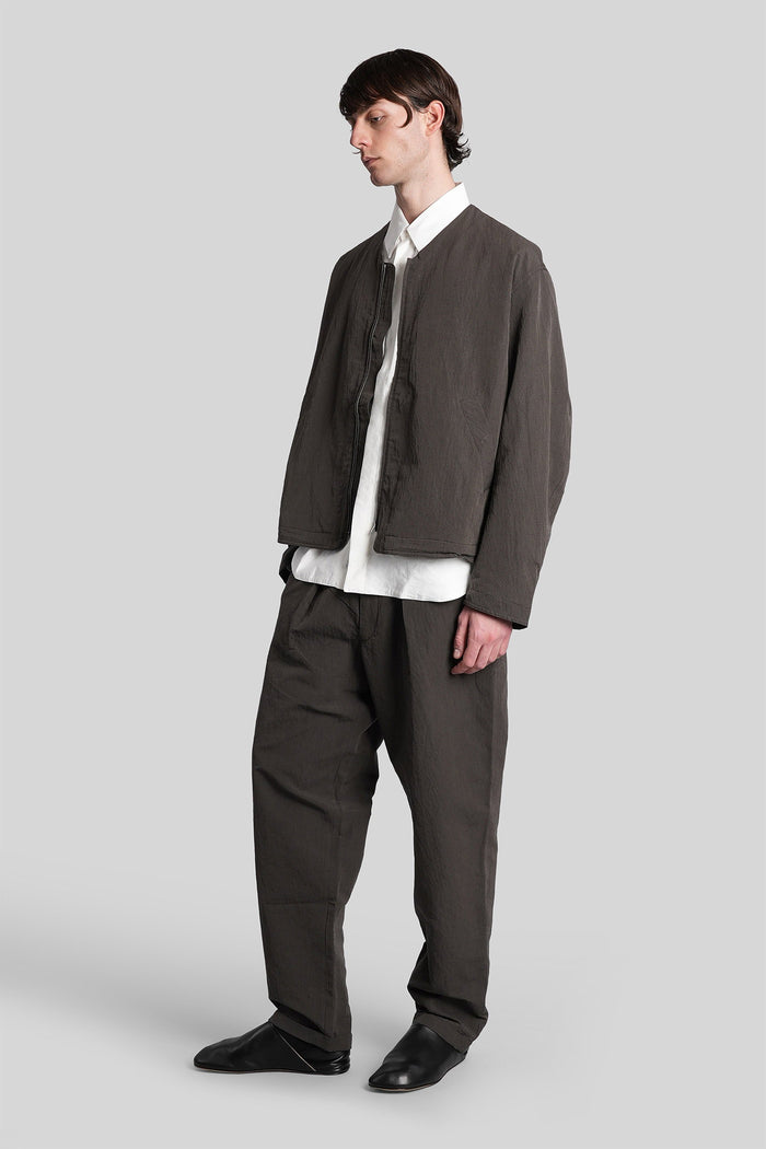 Casual Jacket Brown Cotton Abbigliamento