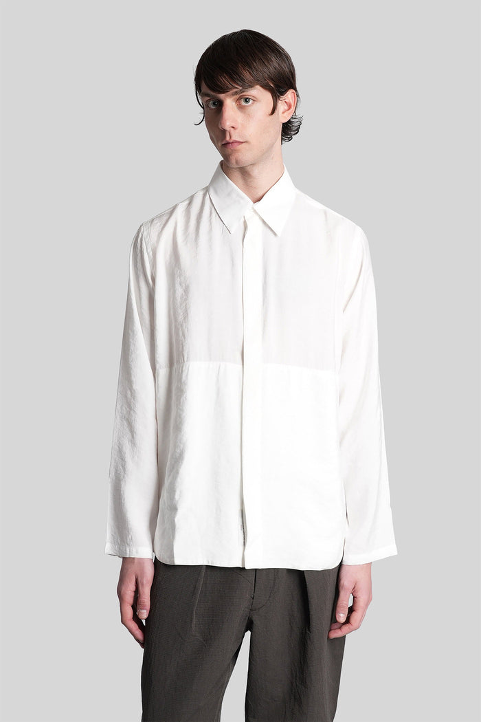 Shirt White Modal Abbigliamento