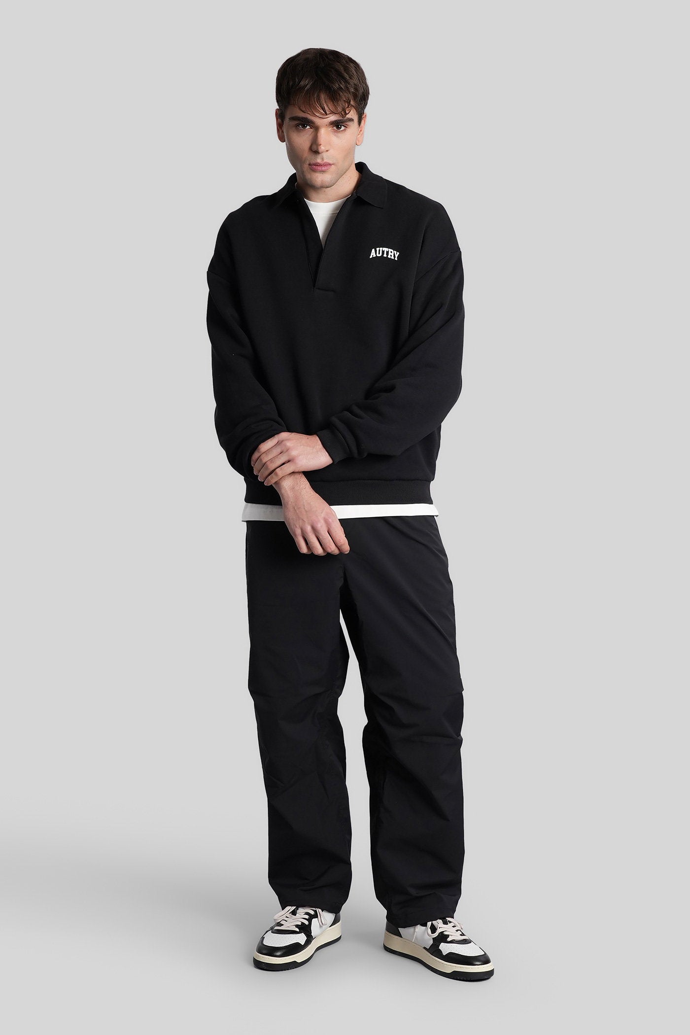 Pants in black cotton Abbigliamento