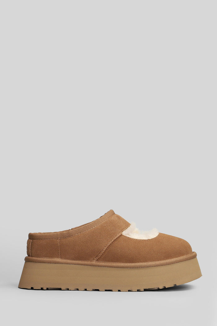 Bea Mary Jane Slipper-Mule in leather color suede Scarpe