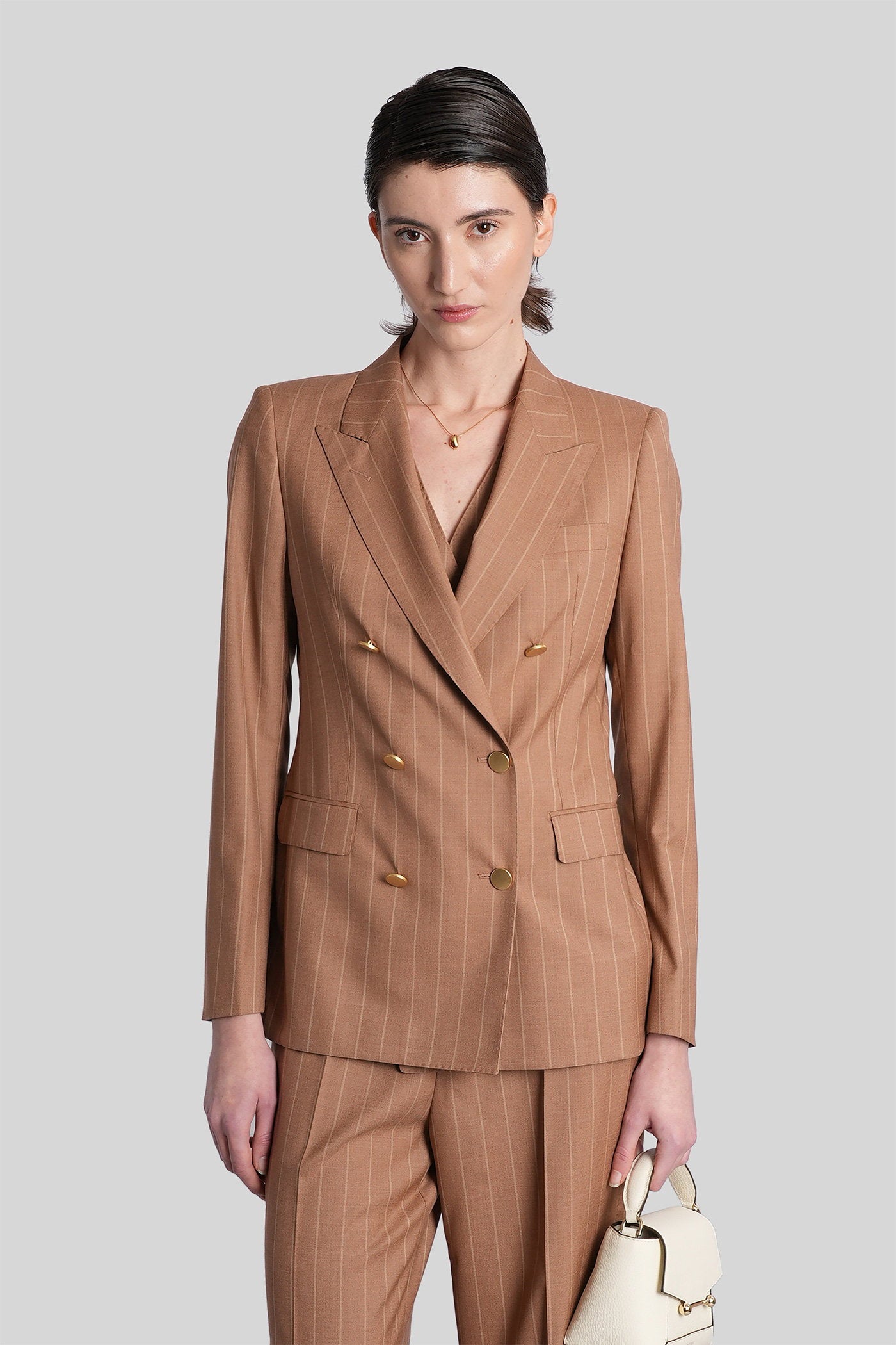 T-parigi10bad in brown wool Abbigliamento