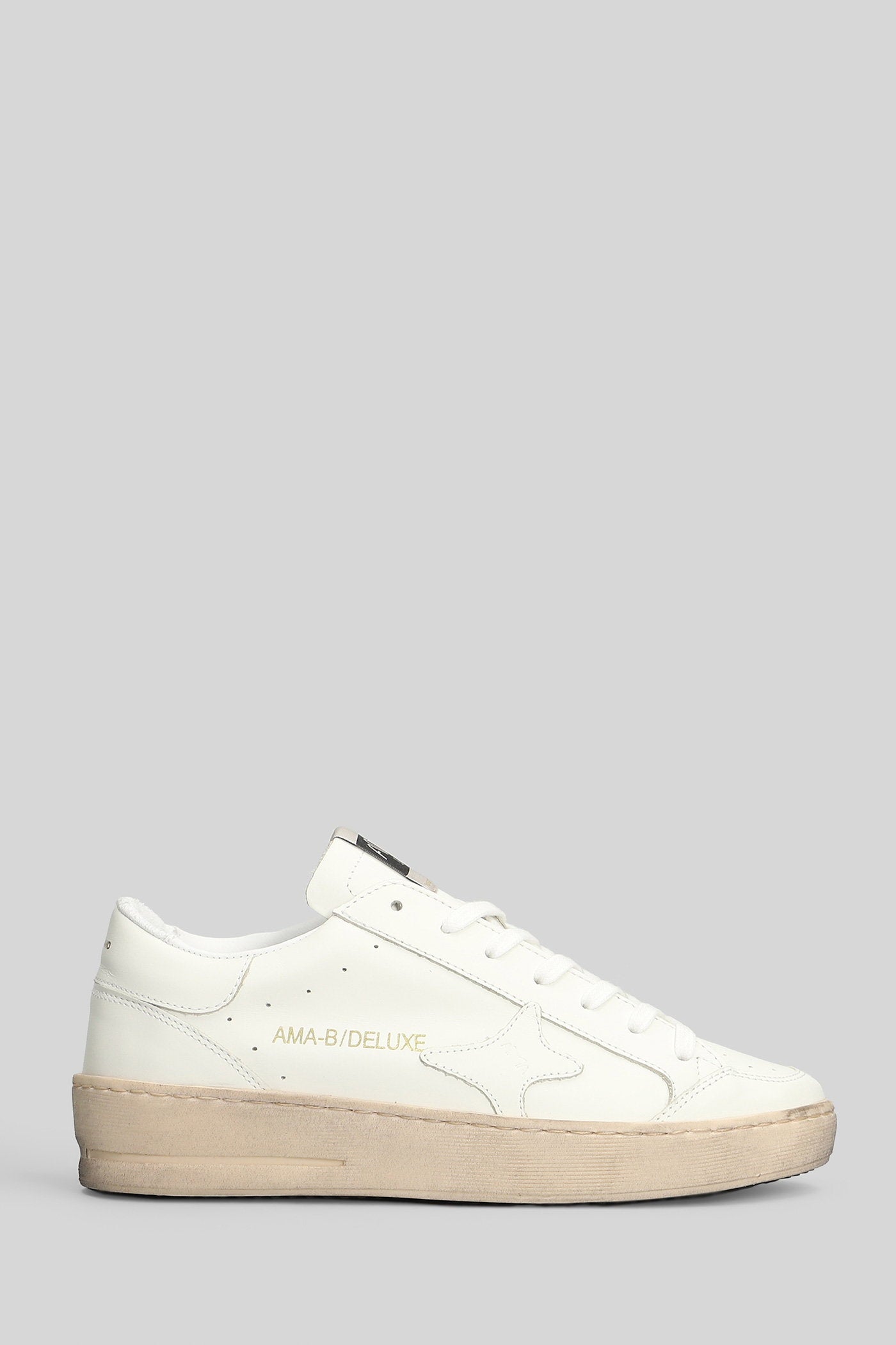 Sneakers in white leather Scarpe